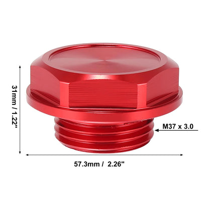 Red Aluminum Alloy Gas Engine Oil Filler Cap Plug Cover for Toyota Highlander