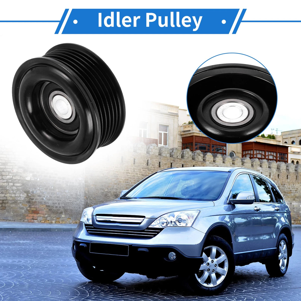 Drive Belt Idler Pulley 1Pc for Toyota Tundra (2000–2009)