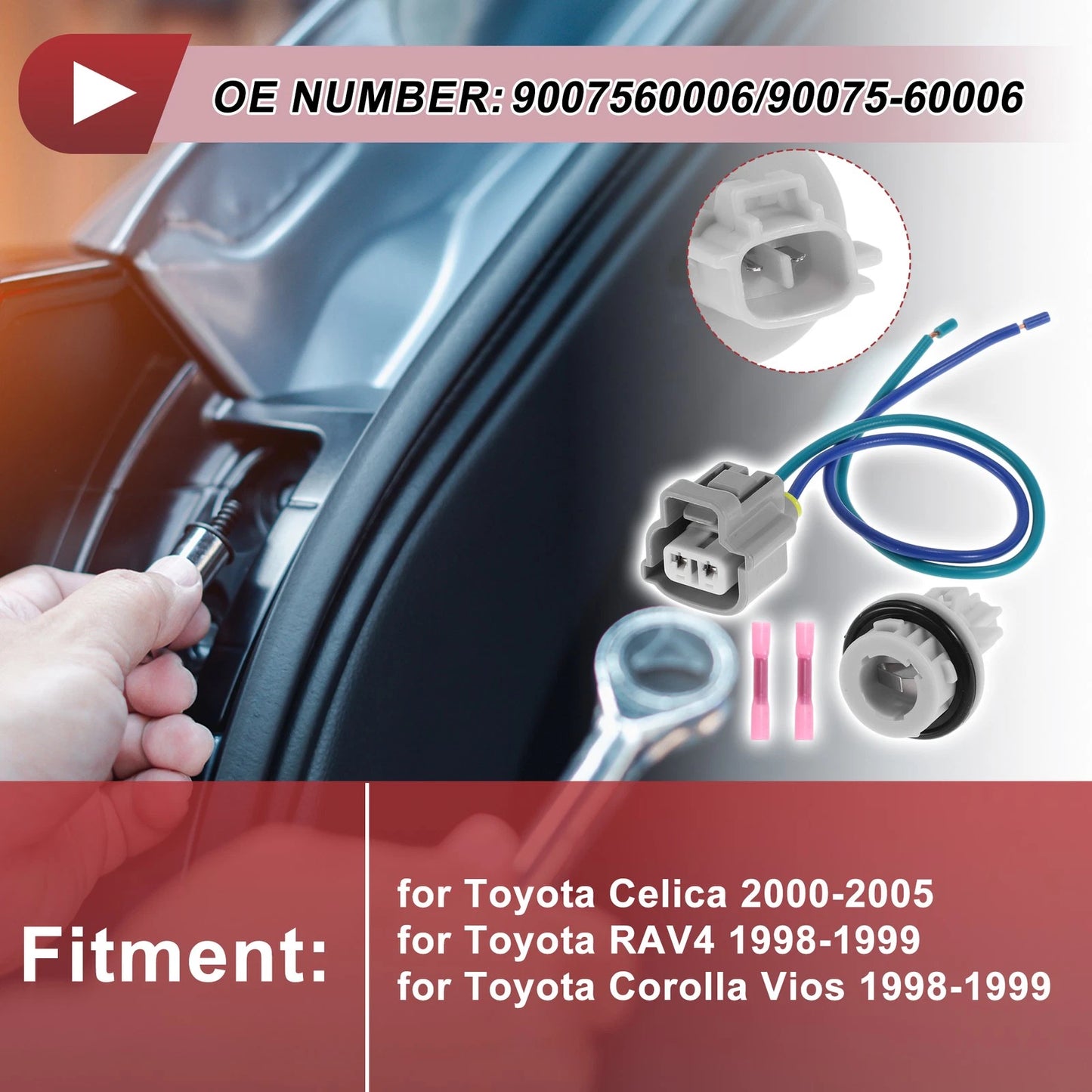 Front Turn Signal Light Socket Wiring for Toyota Celica (2000–2005)
