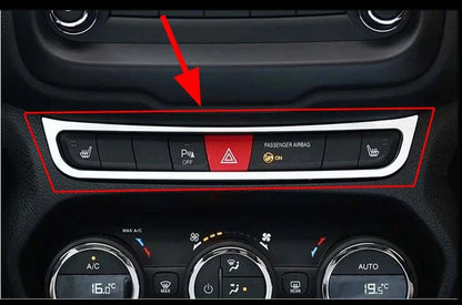 Interior Triangle Warning Button Frame Cover Trim for Jeep Renegade (2015-2018)