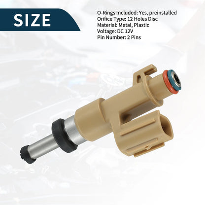 Fuel Injector 8 x Yellow for Toyota Land Cruiser 2008-2021 5.7L
