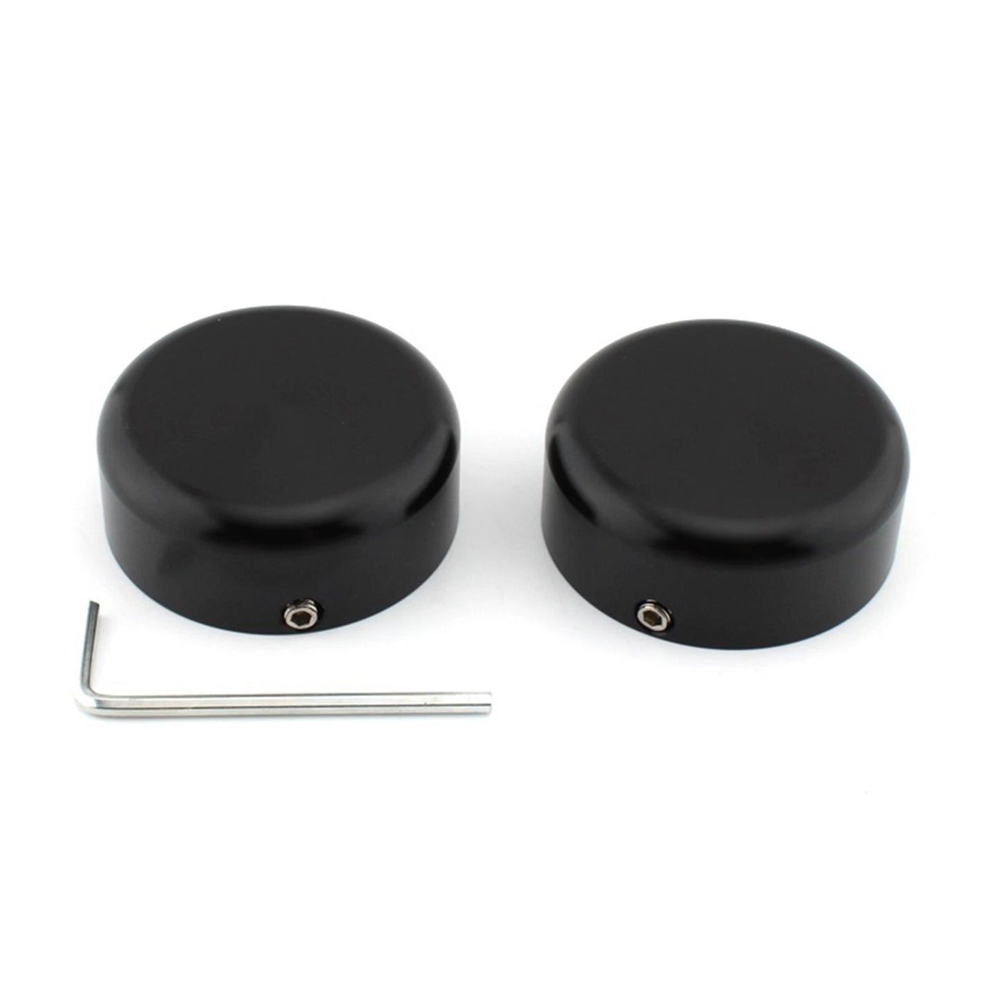 2 x Black Front Fork Boot Slider Shock Covers for Harley Softail (2018-2022)