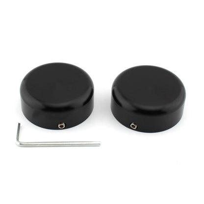 2 x Black Front Fork Boot Slider Shock Covers for Harley Softail (2018-2022)