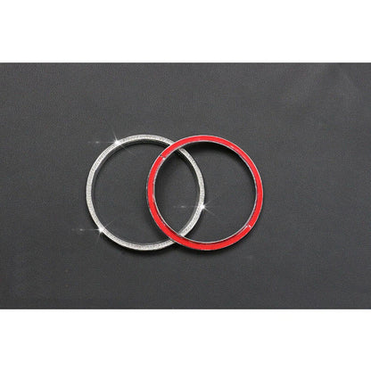 Pair Crystal Circle Speaker Grille Cover Ring Trim fit For Mini Cooper F55 F56