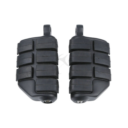 Matte Black Male Mount Footrests Pegs for Harley Sportster XL 1200 883 (2004-2023)