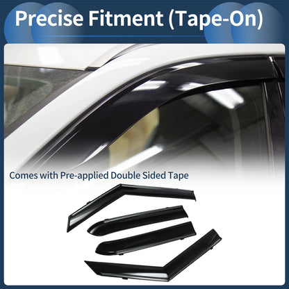 Window Deflectors for Chevrolet Trailblazer Side Vent Visors Black (2021-2021)