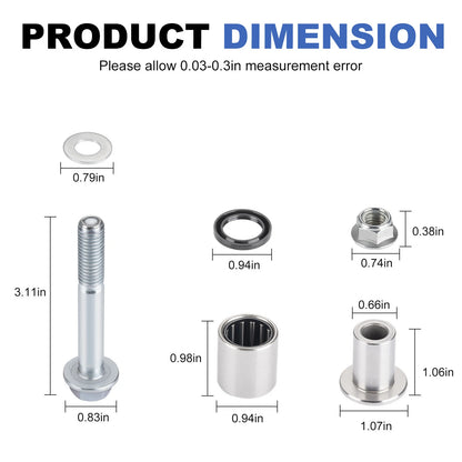 Front Upper A-Arm Bushings Kit for Suzuki Quadsport Z400/LTZ400