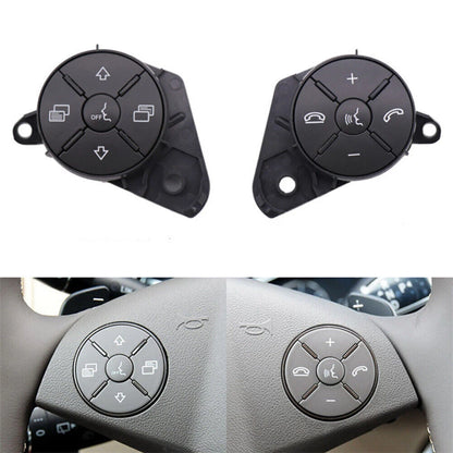 L+R Steering Wheel Button Covers for Mercedes Benz W164 ML GL W251 (2006-2012)