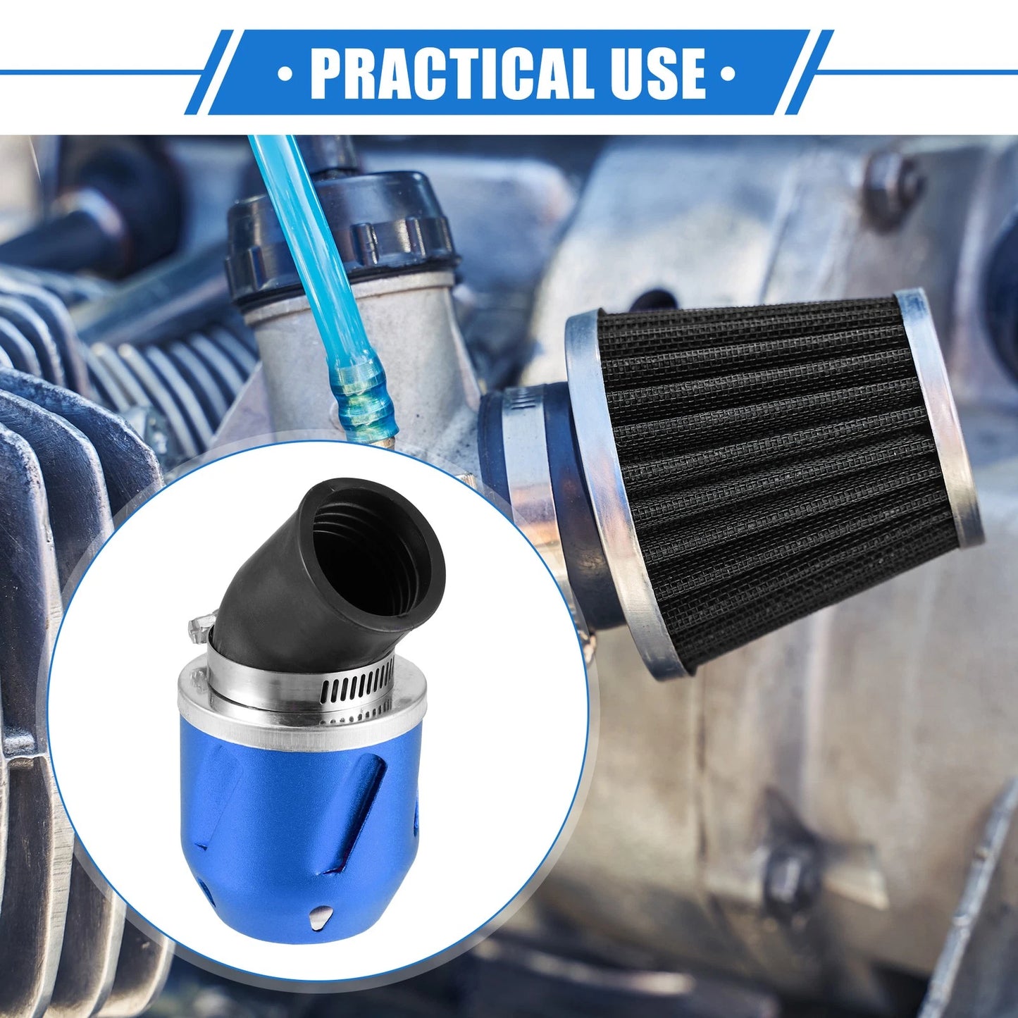 Air Filter / 35mm 1.38" ID 90x60mm / Air Filter for Universal Motorcycle ATV