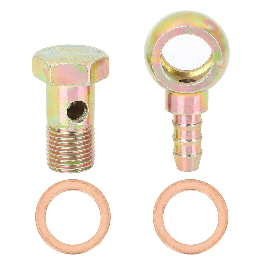 16mm Banjo Hose Barb Bolt Fitting Banjo Bolt Washer for Motorcycle Car