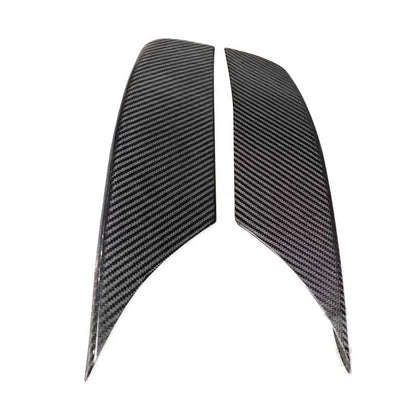 Dry Carbon Fiber Front Fog Lamp Pack Corner Splitter Cover For BMW M6 F06 12-21