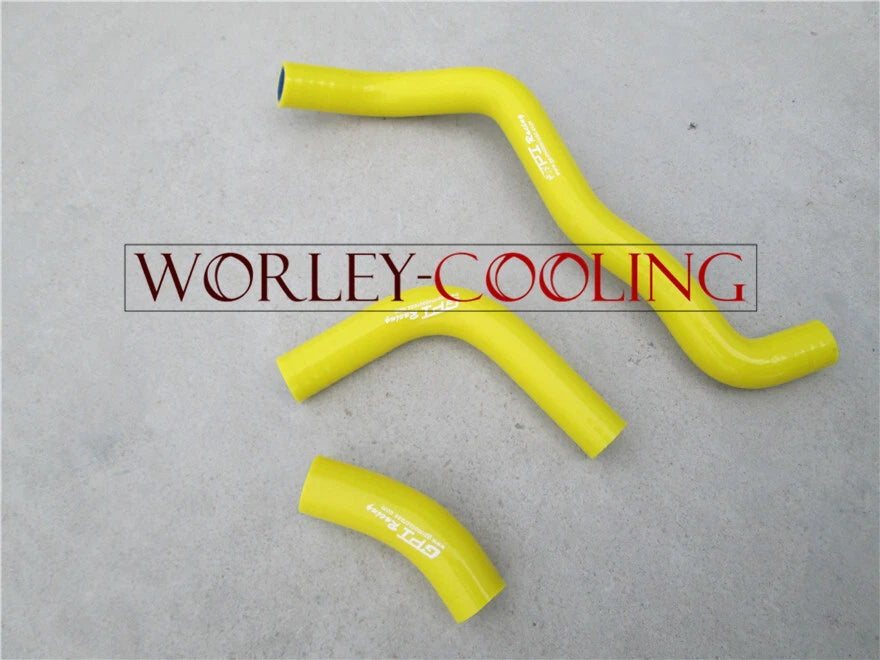 YELLOW Silicone Radiator Hose for Suzuki DRZ400S, DRZ400SM (2000-2009)