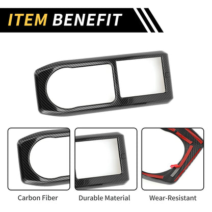 Carbon Fiber Gear Shift Frame Panel Cover Trim for Toyota Tacoma (2016-2023)