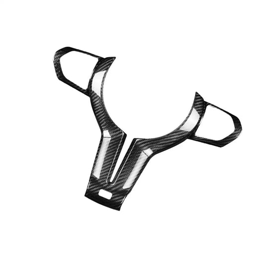 1x Carbon Fiber Steering Wheel Cover for BMW M2 M3 M5 M6 (2014-2021)