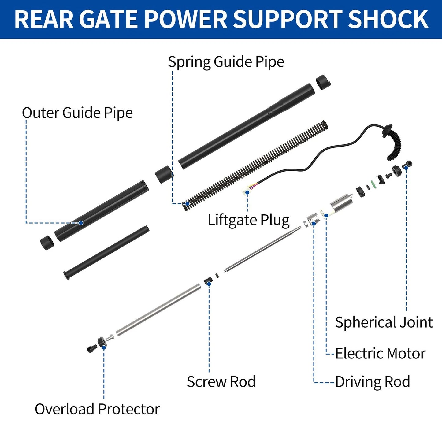 13 Tailgate Power Lift Support for Infiniti JX35 & Infiniti QX60