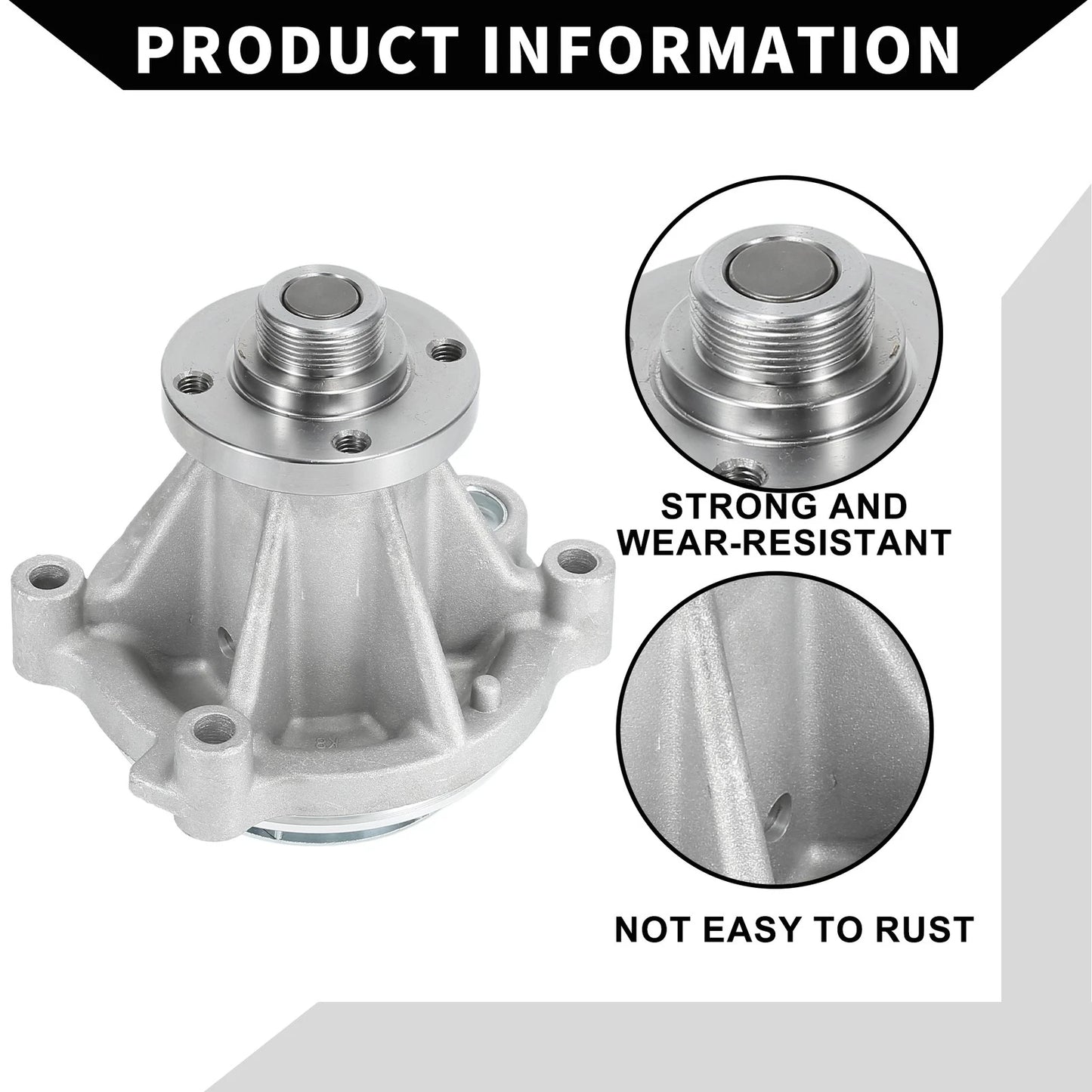 Water Pump with Rubber Ring Kit for Mercury Mountaineer (2002-2010)