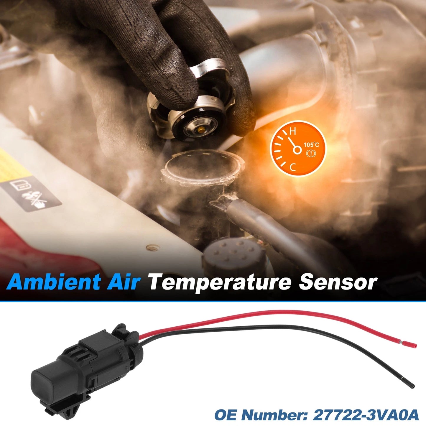 Ambient Air Temperature Sensor with Connector for Nissan Altima (2007-2012)