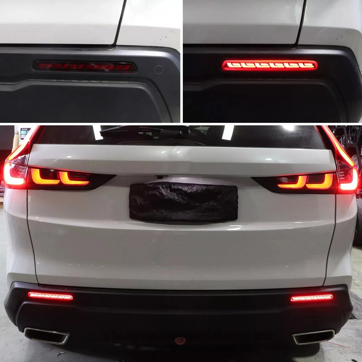Smoked Rear Bumper Reflector Lamp for Honda CR-V 2023-2024 (2 x Lights)