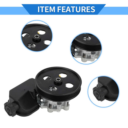 Power Steering Pump w/ Pulley & Reservoir for Jeep Commander (2006-2010)