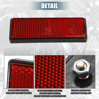 Universal / 88x32mm / Spoke Reflector Red for Universal Motorcycle