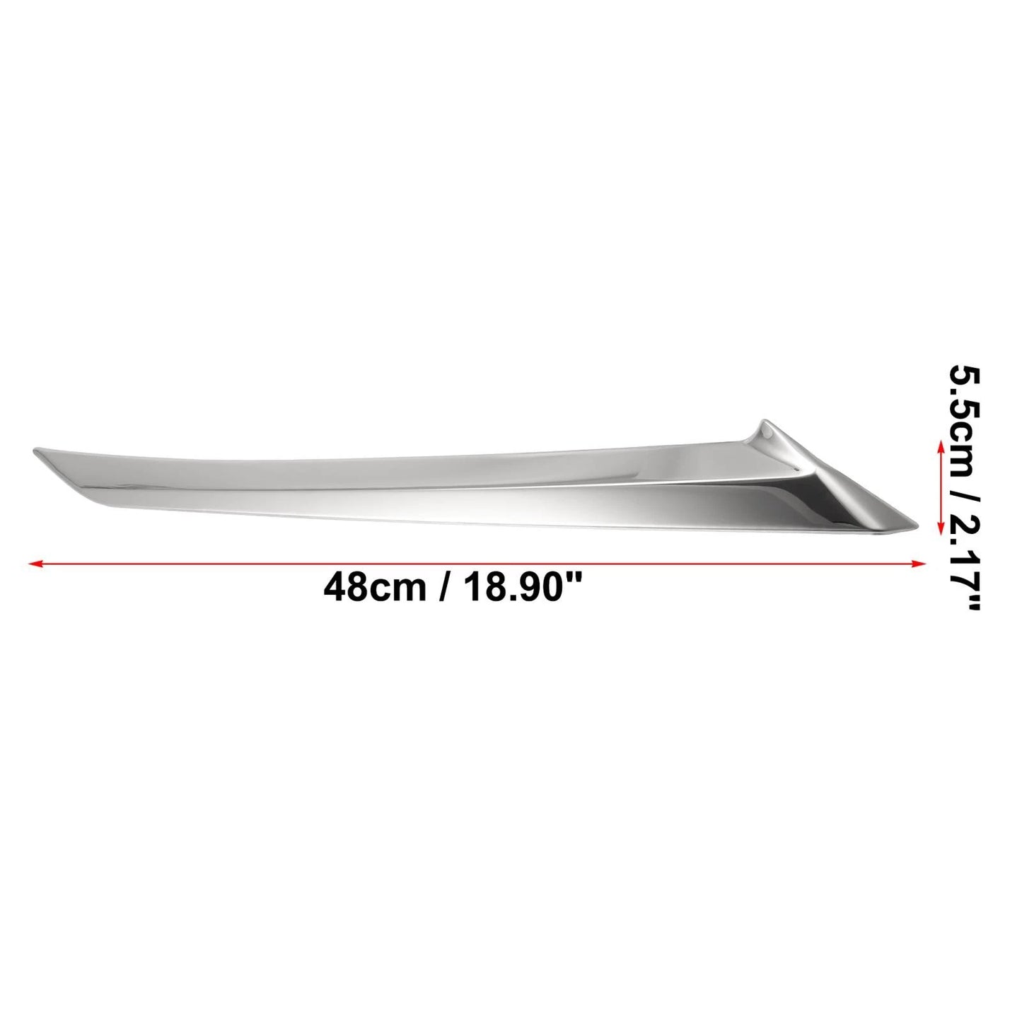 Front Headlight Eye Lid Covers for Toyota Camry SE XSE (2018-2020) Silver Tone