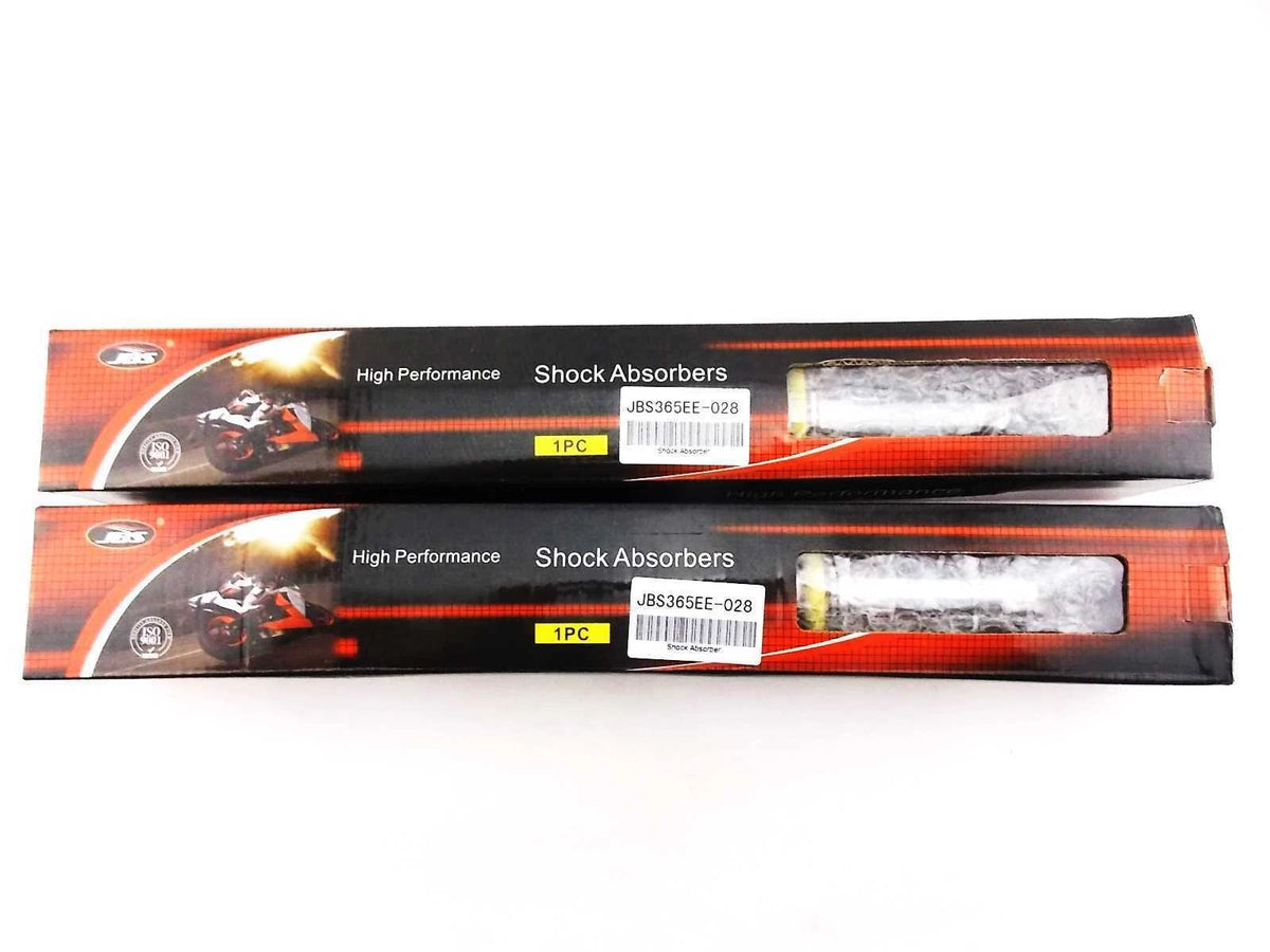 365mm JBS Yellow/Chrome Shock Absorbers for Yamaha XT500 (1977-1981)