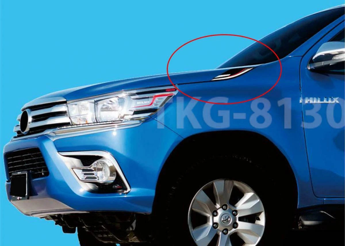 Hood Garnish Side Vent Cover for Toyota Hilux 1kd(2015-2017)
