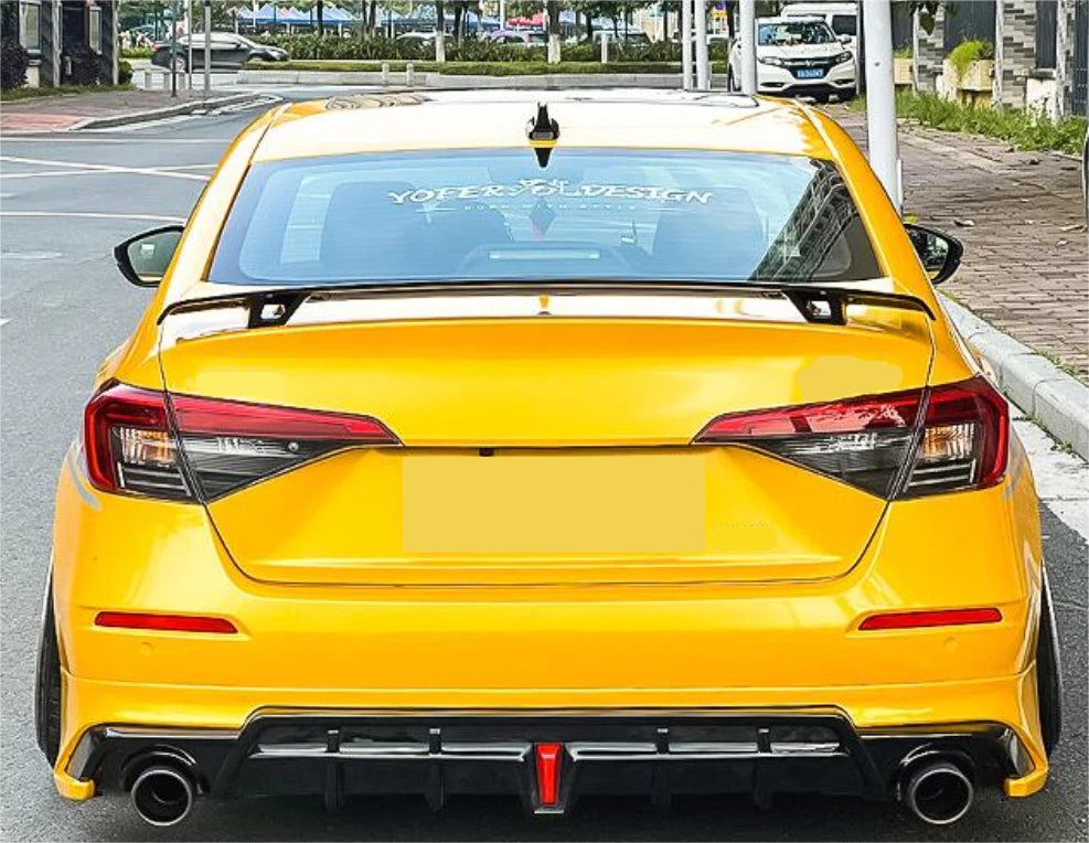 Universal Rear Wing Spoiler Glossy Black for Lexus ES350 300H Sedan