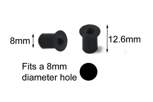 10x m4 4mm Screen Bolts + Rubber Well Nuts for Ducati Motorcycle