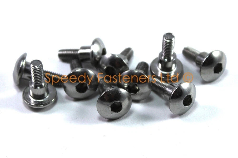 2 x M5 x 16mm stainless fairing bodywork bolt + 6mm shoulder