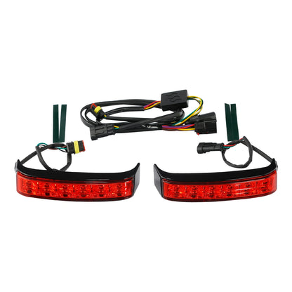LED Saddlebag RED Run Brake Turn Light for Harley Electra Glide (2014-2024)