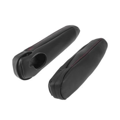 Pair Front Seat Armrest Cover Black/Red Line for Toyota Sienna (2011–2018)