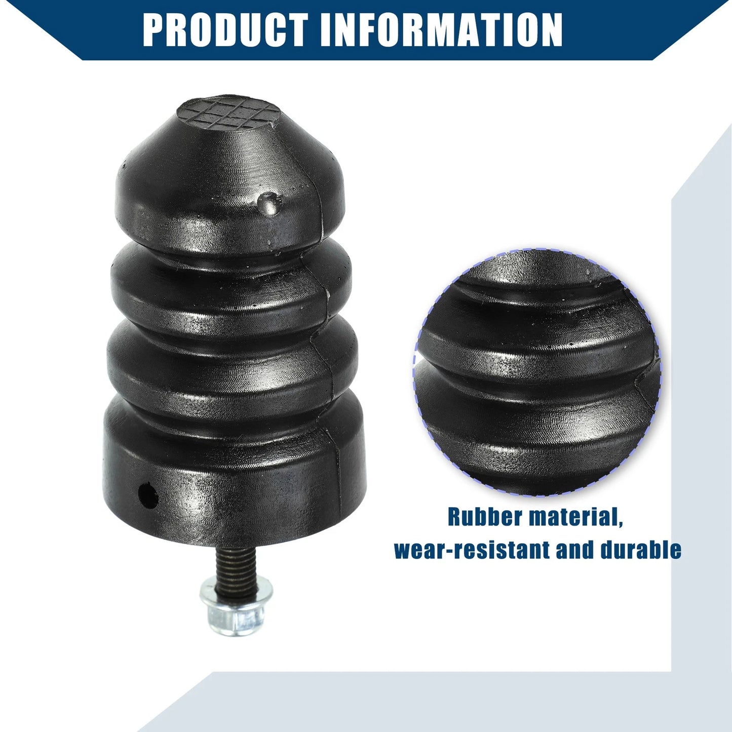 Suspension Strut Bumper Stop for Ford Excursion 2000-2005 Black 2 x Pcs
