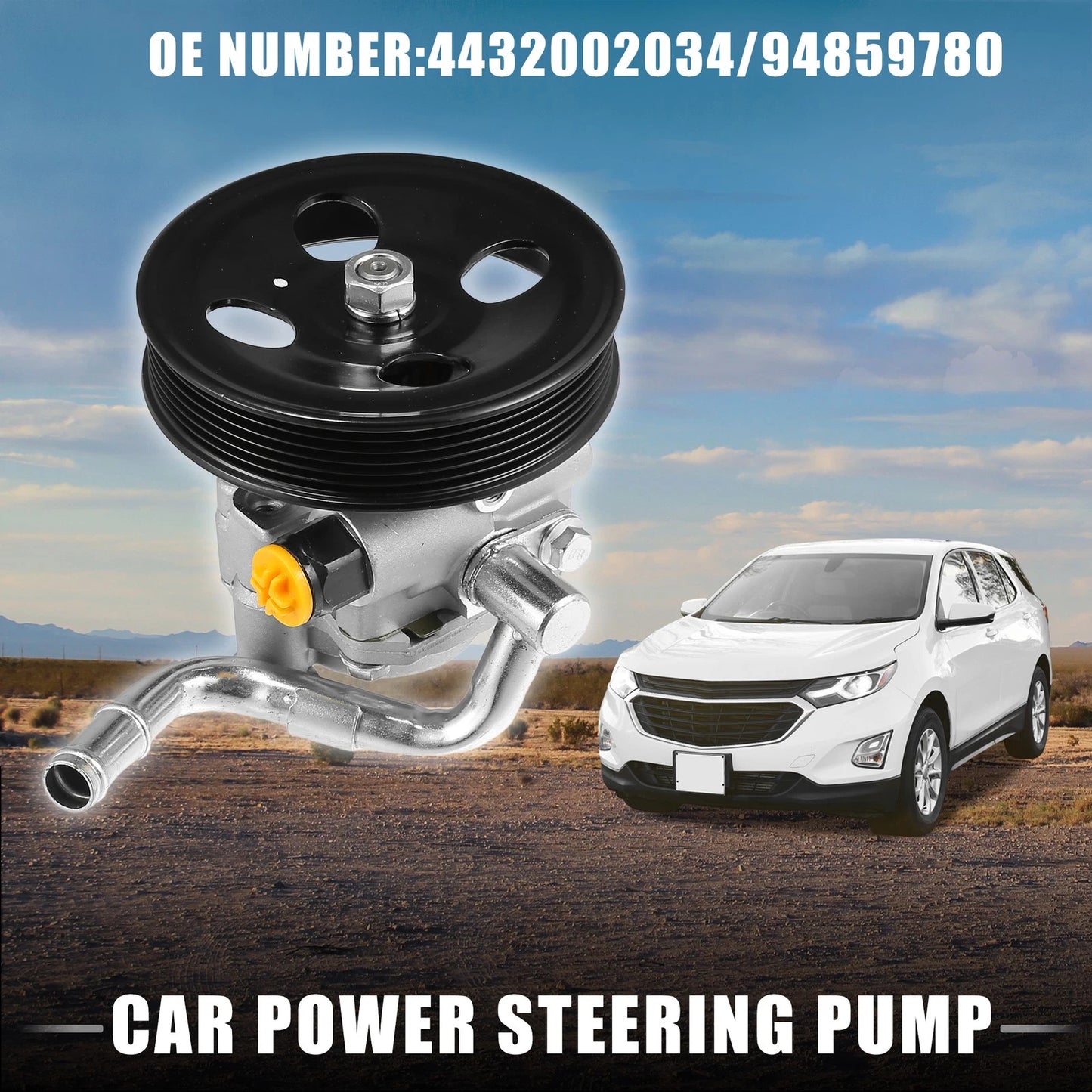 Power Steering Pump for Chevrolet Prizm with Pulley Black