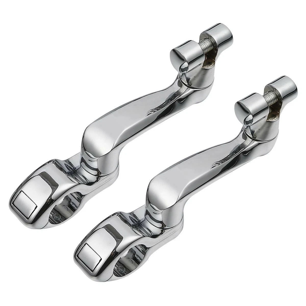 1 1/4" Adjustable Engine Guard Foot Pegs for Harley