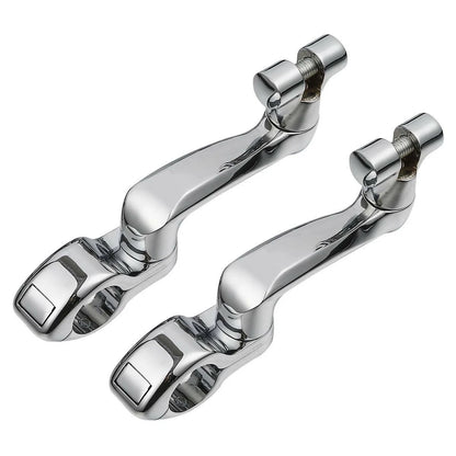 1 1/4" Adjustable Engine Guard Foot Pegs for Harley