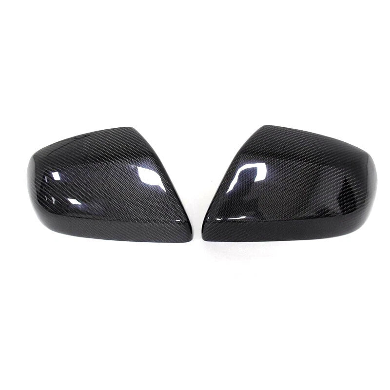 Real Carbon Fiber Add-on Mirror Cover Caps For Cadillac ATS 2014-2018