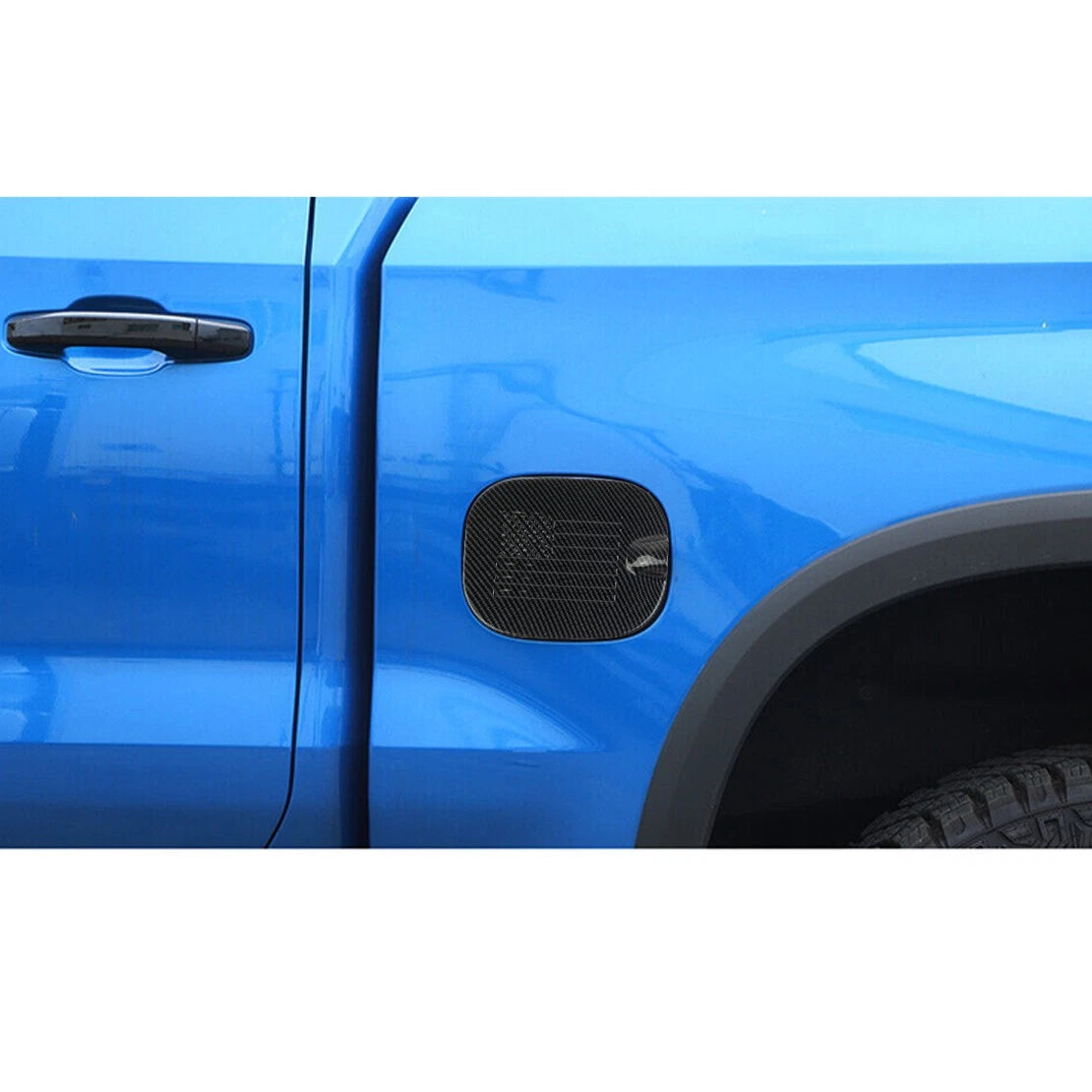 Carbon Fiber Fuel Gas Tank Cover for Chevrolet Silverado 1500 2500 (2007-2018)