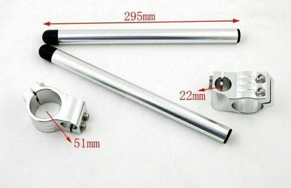 51MM Stub Handlebars for Kawasaki ZX6R/636, Aprilia RSV Mille (2000-2009)