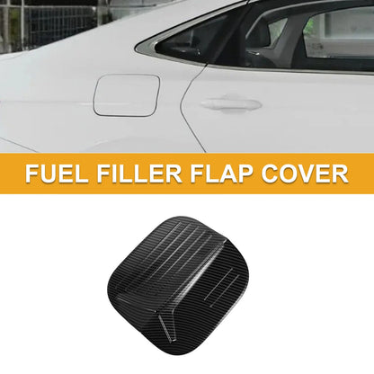 Fuel Tank Door Cap for Honda Civic 2022-2025 Carbon Fiber Black