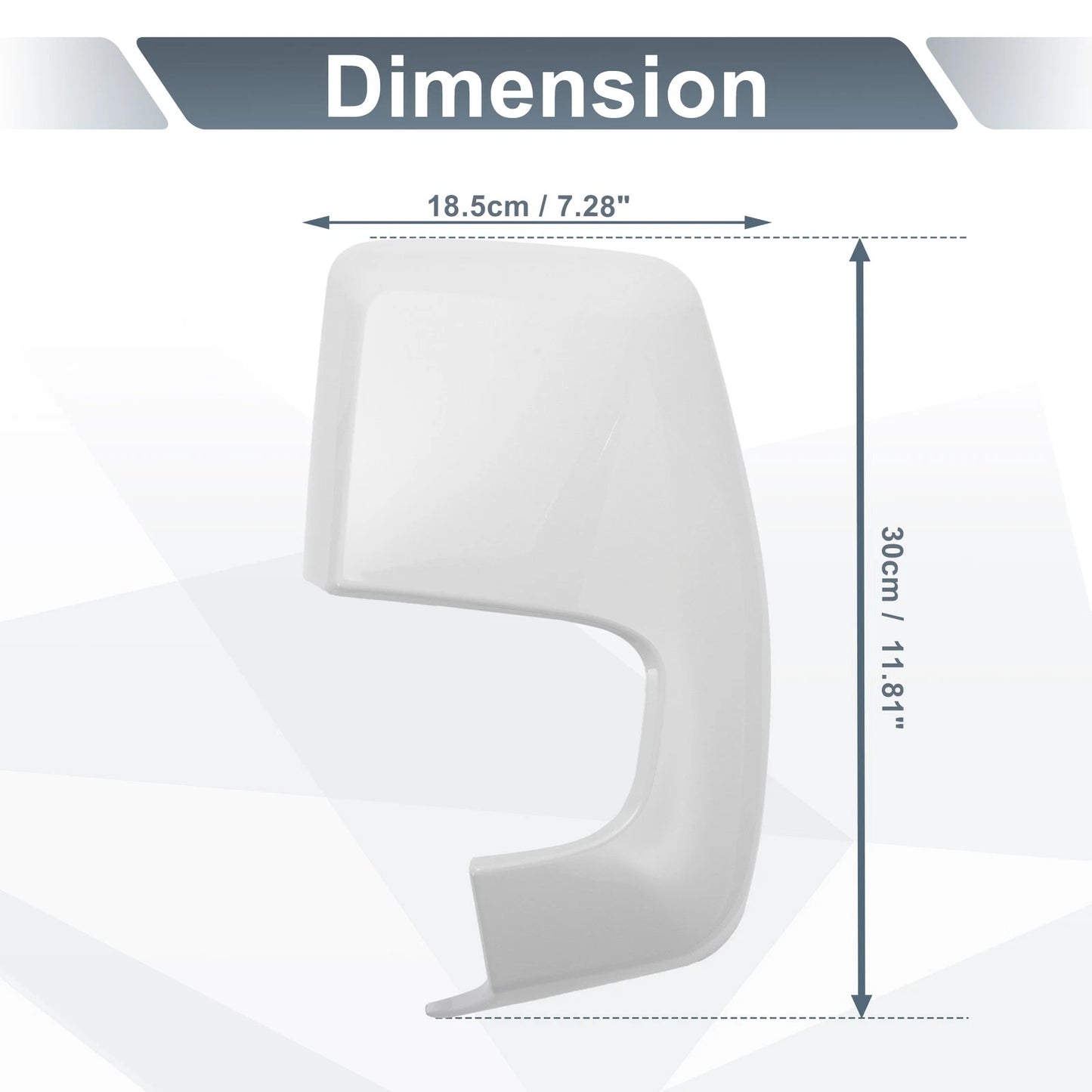 Left Side Rearview Mirror Cover for Ford Transit Custom (2012-2023)