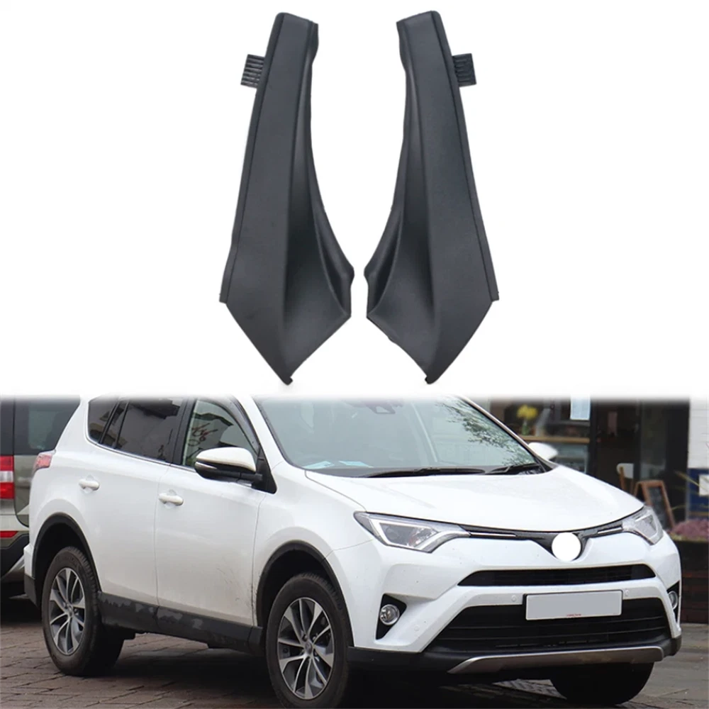 Front Wiper Side Cowl Extension Cover Trim Set for 2013-2018 Toyota RAV4