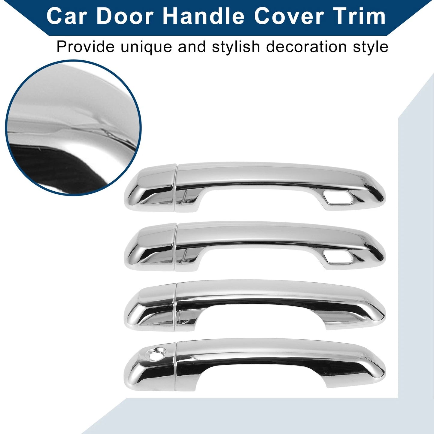 Car Door Handle Cover Trim for Toyota Land Cruiser Prado J150 J200 (2009-2023)