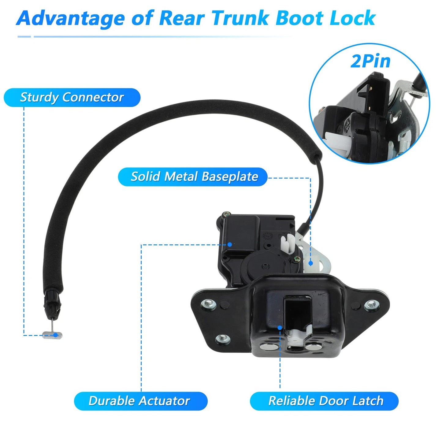 Trunk Latch Actuator for Dodge Grand Caravan Journey Ram C/V