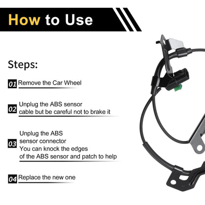 ABS Wheel Speed Sensor for Mitsubishi L200 (2012-2015) Front Left