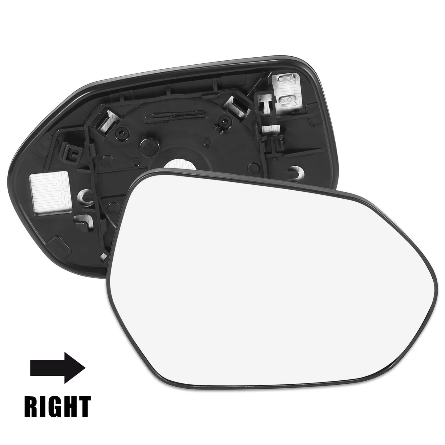 Heated Mirror Glass with Backing Plate for Toyota Prius (2010-2015)