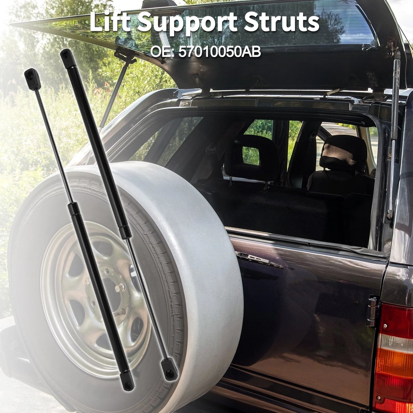 Rear Window Lift Supports for Jeep Liberty (2009-2012) - 2 x Struts