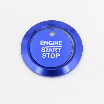 Blue Push Engine Start Buttons Cover Sticker Trim Fit For Ford F-150 2016-2018