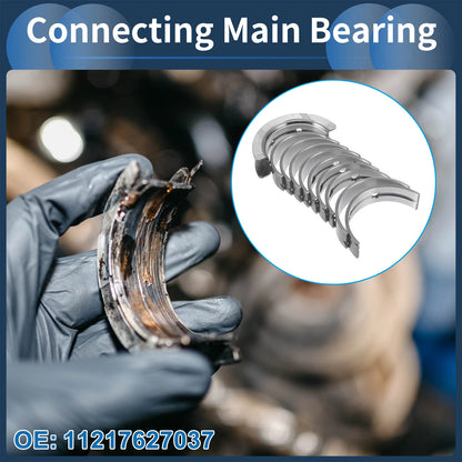 10 x Main Bearing Set for BMW 125i (2008-2013)