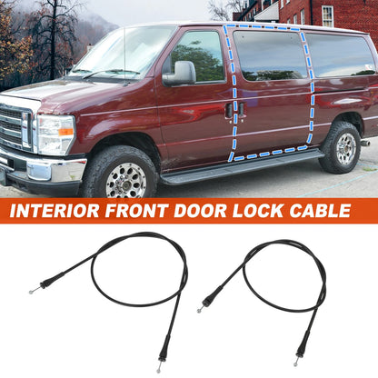 Cargo Door Latch Release Cables for Ford E150 E250 E350 (2000-2014)